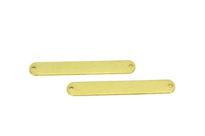8x45 mm DİKDÖRTGEN DESENLİ PUL, HAM PİRİNÇ #1549H - 2