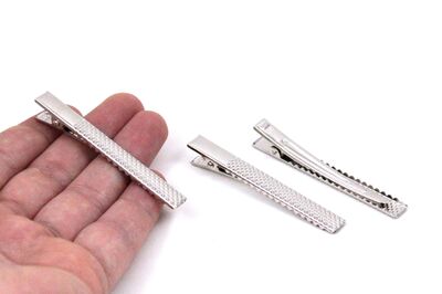 8x65 mm MAŞA MODELİ TOKA NİKEL KAPLAMA ( 6.5 cm DESENLİ MAŞA TIRTIKLI ) - 2