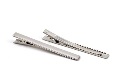 8x75 mm MAŞA MODELİ TOKA NİKEL KAPLAMA ( 7.5 cm MAŞA ) - 2