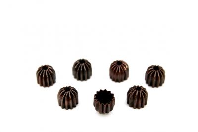 8x8 mm ÇİZGİLİ KAPSÜL, BAKIR KAPLAMA #324B - 2
