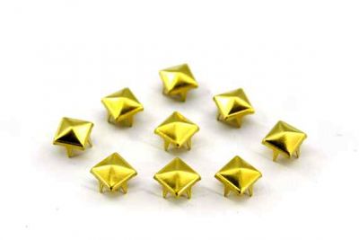 8x8 mm KARE DESENLİ TROK, HAM PİRİNÇ #483H - 2