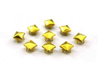 8x8 mm KARE DESENLİ TROK, HAM PİRİNÇ #483H - 3