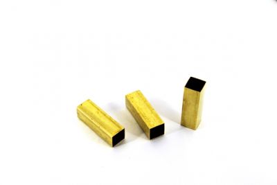 10x10x25 mm KARE DÜZ BORU, HAM PİRİNÇ - 2