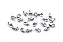 9 mm, ÇELİK PAPAĞAN KLİPS, GÜMÜŞ RENK, 1. KALİTE KARARMAZ - ERTÜRK