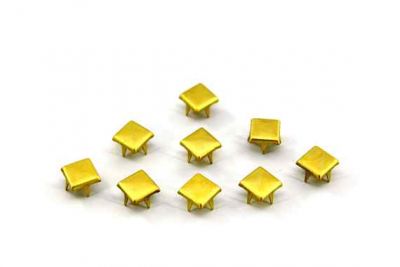 8x8 mm KARE DESENLİ TROK, HAM PİRİNÇ #481H - 3