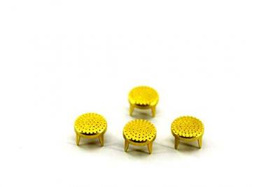 9 mm DESENLİ YUVARLAK TROK, HAM PİRİNÇ #479H - 3