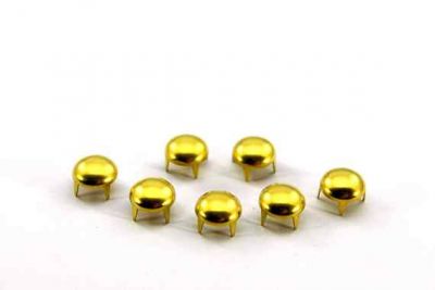 9 mm YUVARLAK BOMBELİ TROK, HAM PİRİNÇ #764H - 2