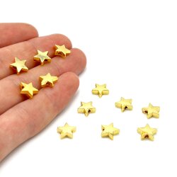 9 mm, YILDIZ DESENLİ BİLEKLİK ARA APARATI, ZAMAK LAK KAPLAMA - ERTÜRK