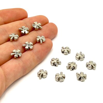 9 mm, YONCA DESENLİ BİLEKLİK ARA APARATI, ZAMAK NİKEL KAPLAMA - 1