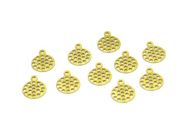 9 mm YUVARLAK PUL, HAM PİRİNÇ #1249H - 3