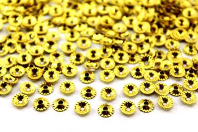6,5 mm YUVARLAK ORTADAN DELİKLİ PUL, HAM PİRİNÇ #622H - 2