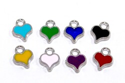 9x11 mm, MİNELİ KALP TAKI APARATI, NİKEL KAPLAMA, #M17N - ERTÜRK