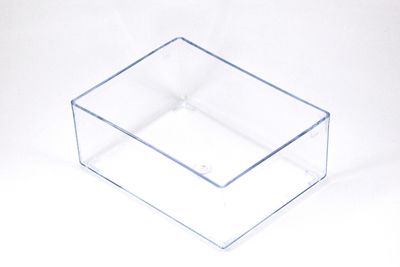 9x12 cm, YÜKSEKLİK : 5 cm, 1 ADET, KAPAKLI KÜP MALZEME KUTUSU, BONCUK KUTUSU, ŞEFFAF RENK - 2