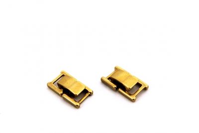 ORTA BOY KARTİYER FERMUAR HAM PİRİNÇ, KARE: 7.5x8 mm KİLİT: 5x10