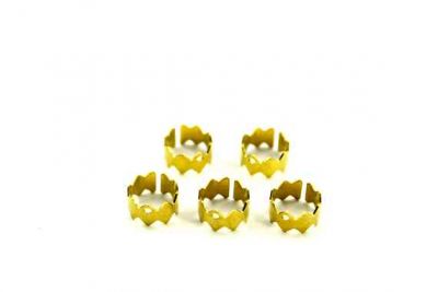 Çap 10 mm - Genişlik 9 mm TEK DELİK KIKIRDAK KÜPE, HAM PİRİNÇ #1140H - 2
