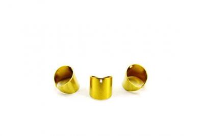Çap 10 mm - Genişlik 9 mm TEK DELİK KIKIRDAK KÜPE, HAM PİRİNÇ #1136H - 2
