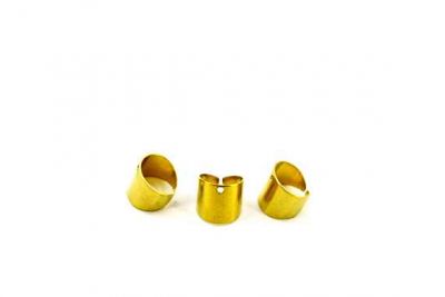 Çap 10 mm - Genişlik 9 mm TEK DELİK KIKIRDAK KÜPE, HAM PİRİNÇ #1136H - 3