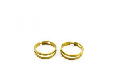 Çap 18 mm Genişlik 5 mm, YARIK YÜZÜK KOLU, HAM PİRİNÇ #1212H - 2