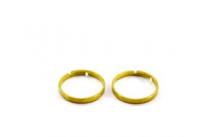 Çap 19 mm - Genişlik 2 mm YÜZÜK KOLU, HAM PİRİNÇ #357H - 2