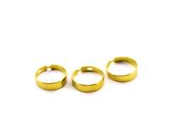 Çap 19 mm - Genişlik 6 mm YÜZÜK KOLU, HAM PİRİNÇ #542H - 2