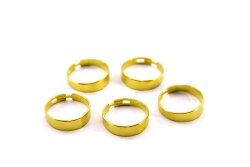 Çap 19 mm - Genişlik 6 mm YÜZÜK KOLU, HAM PİRİNÇ #542H - 1