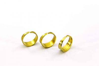 Çap 19 mm - Genişlik 9 mm YÜZÜK KOLU, HAM PİRİNÇ #540H - 4