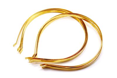 *ÇAP:12 CM* - *GENİŞLİK:5 mm* TAÇ, SARI KAPLAMA DEMİR - 2