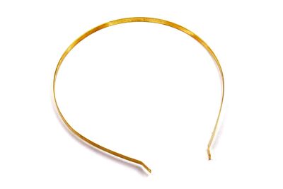 *ÇAP:12 CM* - *GENİŞLİK:5 mm* TAÇ, SARI KAPLAMA DEMİR - 3