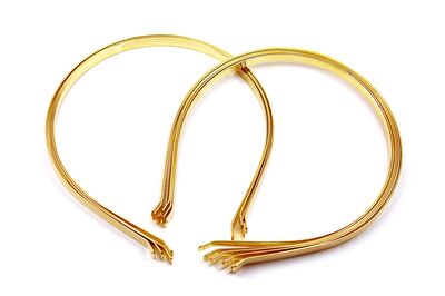 *ÇAP:12 CM* - *GENİŞLİK:7 mm* TAÇ, SARI KAPLAMA DEMİR - 2