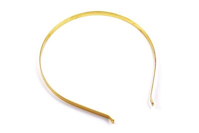 *ÇAP:12 CM* - *GENİŞLİK:7 mm* TAÇ, SARI KAPLAMA DEMİR - 3