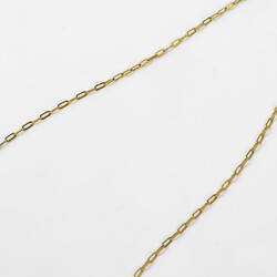 ÇELİK KOLYE ZİNCİRİ, 1.5x3.5 mm ATAÇ ZİNCİR GOLD RENK, 40 cm Zincir + 5 cm Uzatma Ayar Zinciri - Thumbnail