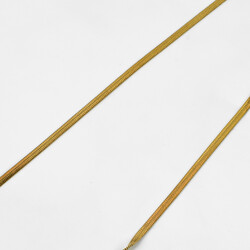ÇELİK KOLYE ZİNCİRİ, 2 mm İTALYAN ZİNCİR GOLD RENK, 40 cm Zincir + 5 cm Uzatma Ayar Zinciri - Thumbnail