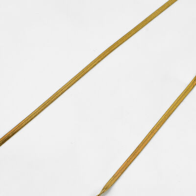 ÇELİK KOLYE ZİNCİRİ, 2 mm İTALYAN ZİNCİR GOLD RENK, 40 cm Zincir + 5 cm Uzatma Ayar Zinciri - 5