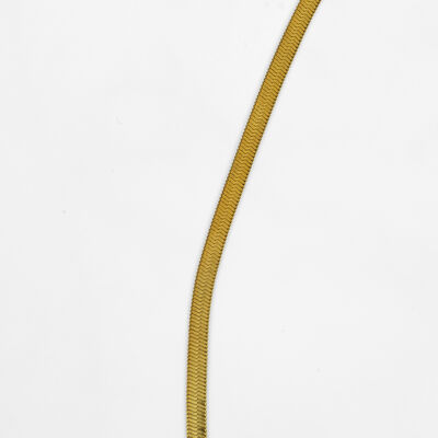 ÇELİK KOLYE ZİNCİRİ, 3 mm İTALYAN ZİNCİR GOLD RENK, 40 cm Zincir + 5 cm Uzatma Ayar Zinciri - 5