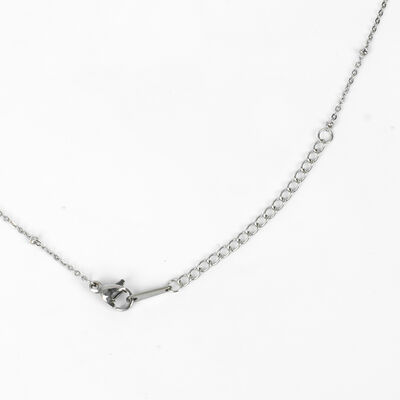 ÇELİK KOLYE ZİNCİRİ, BEYAZ RENK, 40 cm Zincir + 5 cm Uzatma Ayar Zinciri - 4