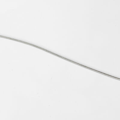 ÇELİK KOLYE ZİNCİRİ, BEYAZ RENK, 40 cm Zincir + 5 cm Uzatma Ayar Zinciri - 5