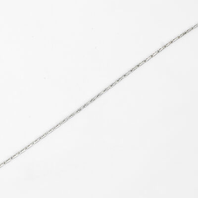 ÇELİK KOLYE ZİNCİRİ, BEYAZ RENK, 40 cm Zincir + 5 cm Uzatma Ayar Zinciri - 5