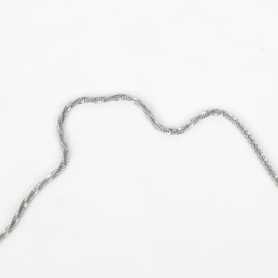 ÇELİK KOLYE ZİNCİRİ, BEYAZ RENK, 40 cm Zincir + 5 cm Uzatma Ayar Zinciri - 5