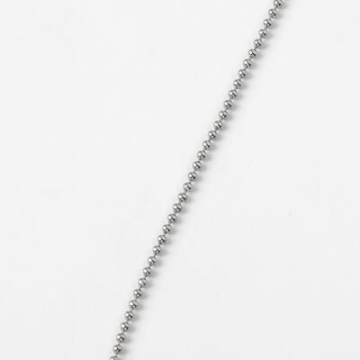 ÇELİK KOLYE ZİNCİRİ, BEYAZ RENK, 40 cm Zincir + 5 cm Uzatma Ayar Zinciri - 5