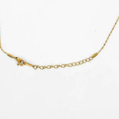 ÇELİK KOLYE ZİNCİRİ, GOLD RENK, 40 cm Zincir + 5 cm Uzatma Ayar Zinciri - 4