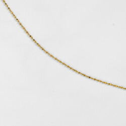 ÇELİK KOLYE ZİNCİRİ, GOLD RENK, 40 cm Zincir + 5 cm Uzatma Ayar Zinciri - Thumbnail