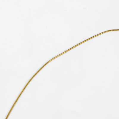 ÇELİK KOLYE ZİNCİRİ, GOLD RENK, 40 cm Zincir + 5 cm Uzatma Ayar Zinciri - 5