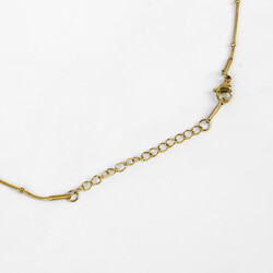ÇELİK KOLYE ZİNCİRİ, GOLD RENK, 40 cm Zincir + 5 cm Uzatma Ayar Zinciri - Thumbnail