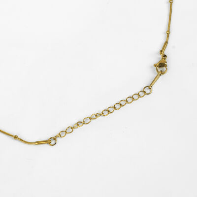 ÇELİK KOLYE ZİNCİRİ, GOLD RENK, 40 cm Zincir + 5 cm Uzatma Ayar Zinciri - 4