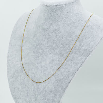 ÇELİK KOLYE ZİNCİRİ, GOLD RENK, 40 cm Zincir + 5 cm Uzatma Ayar Zinciri - 2