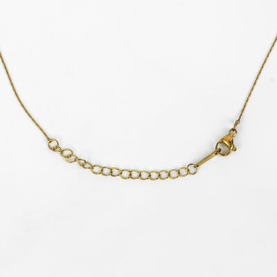 ÇELİK KOLYE ZİNCİRİ, GOLD RENK, 40 cm Zincir + 5 cm Uzatma Ayar Zinciri - 4
