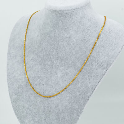 ÇELİK KOLYE ZİNCİRİ, GOLD RENK, 40 cm Zincir + 5 cm Uzatma Ayar Zinciri - 2
