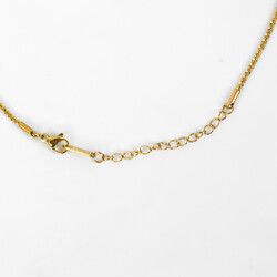 ÇELİK KOLYE ZİNCİRİ, GOLD RENK, 40 cm Zincir + 5 cm Uzatma Ayar Zinciri - Thumbnail