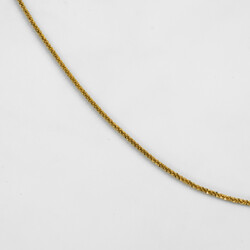ÇELİK KOLYE ZİNCİRİ, GOLD RENK, 40 cm Zincir + 5 cm Uzatma Ayar Zinciri - Thumbnail