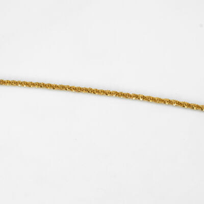 ÇELİK KOLYE ZİNCİRİ, GOLD RENK, 40 cm Zincir + 5 cm Uzatma Ayar Zinciri - 5
